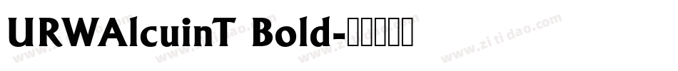 URWAlcuinT Bold字体转换